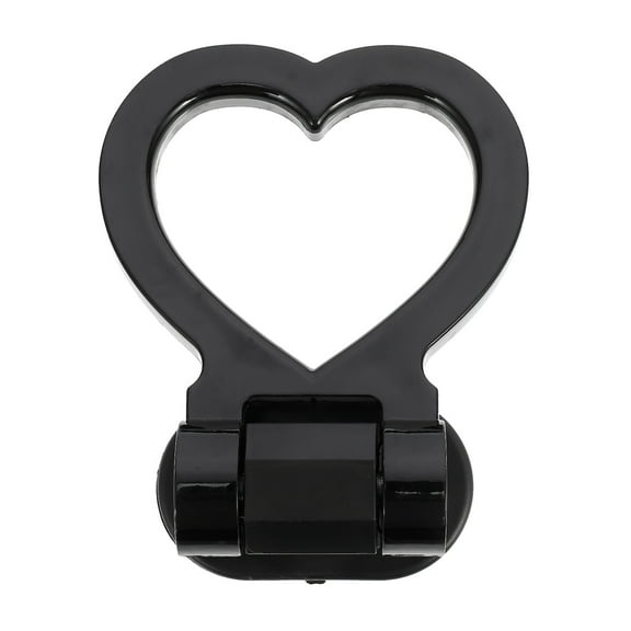 Baluue 1Pc Universal Black Plastic Car Decorative Traction Hook Flexible Angle Adjustable Tow Bar Decor