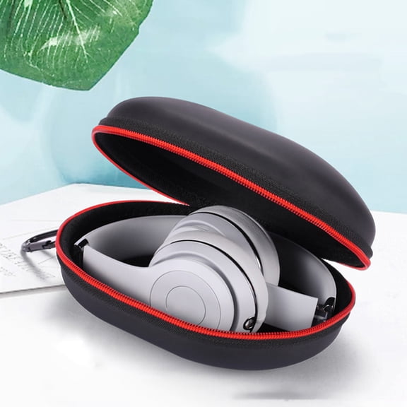 Baluue Universal Headphone Case Portable Protection Black 1Pack