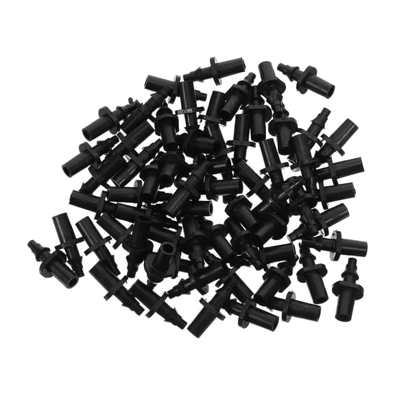 Baluue 200Pcs Garden Irrigation Tube End Cap Black Weather Resistant Drip System Closure