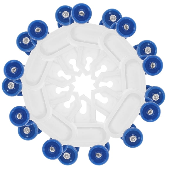 Baluue Plastic Curtain Gliders Curtain Track Rollers Assorted Color 20Pcs