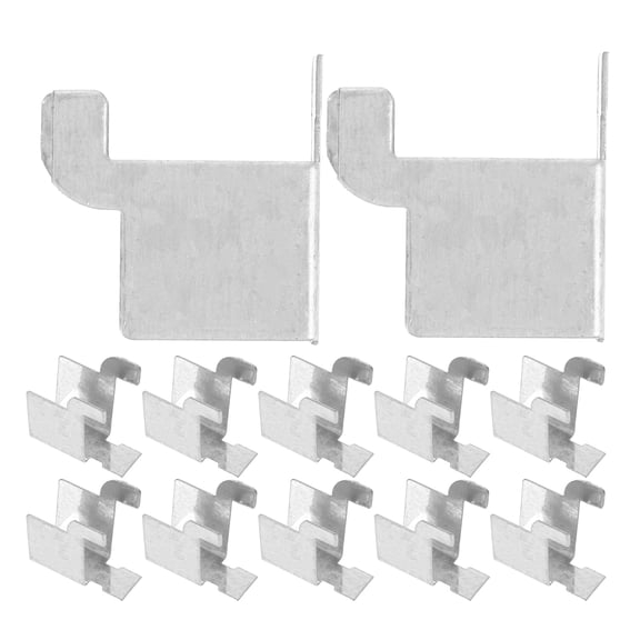 Baluue 20Pcs Floating Shelf Hardware Metal Clips for Cabinet Storage Strong Shelf Support