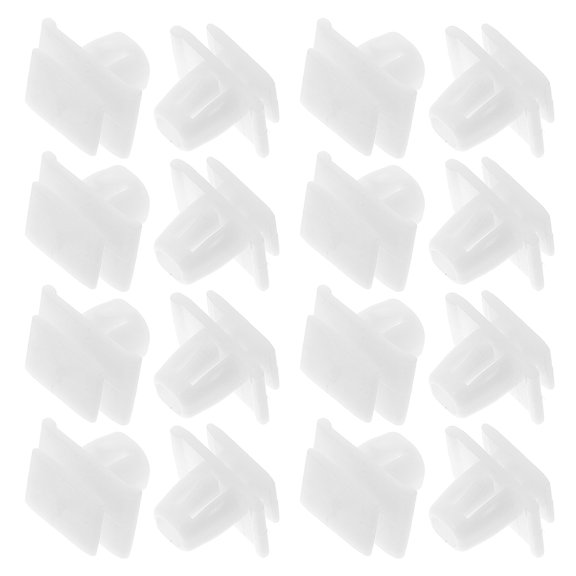 Baluue 20Pcs White Car Bumper Fasteners Plastic Retainer Clips for Vehicle Side Panel Mudguard Guard