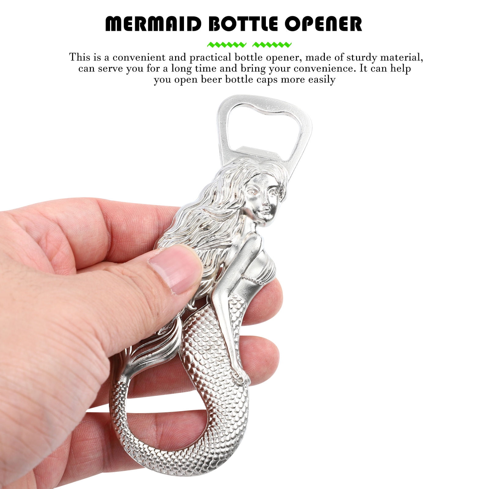 Gift Republic Mermaid Bottle Opener Keychain – Purple, Novelty Opener & Keyring
