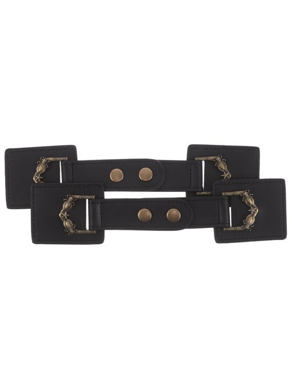 Coat Toggle Closure Black Metal Fastening Decorative Buttons