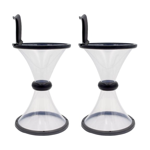 Baluue 2-Pack Black Bank for Money Saving, Office, Home Use, and Collection Storage