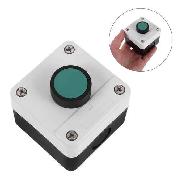 Baluue 2Pcs Elevator Start Stop Control Station with Emergency Stop Button and Protective Cover