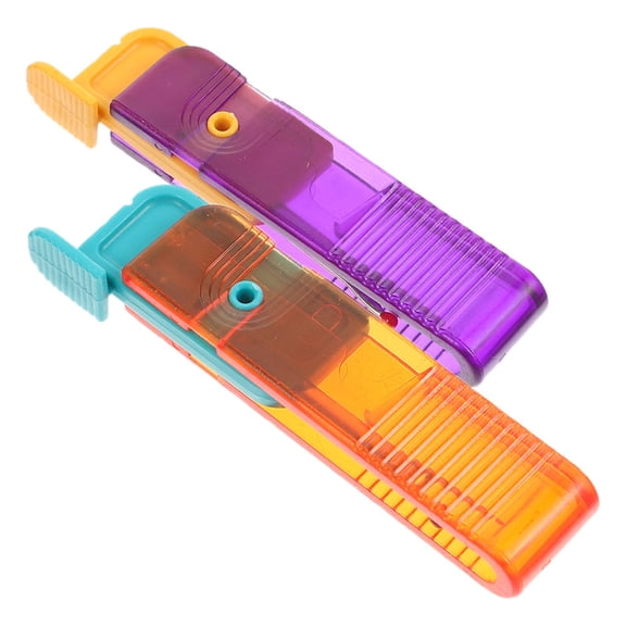 Baluue 2Pcs Portable Seam Ripper for Sewing with Stainless Steel Blade and Ergonomic Handle in Assorted Colors