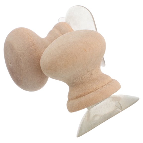 Baluue 2Pcs Quilting Ruler Grip Handle Beige Suction Cup Attachment with Comfortable Hold and Durable Design