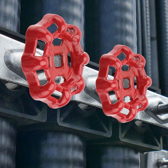Baluue 2Pcs Red Cast Hand Wheel Handle for Gate Hose and Water Spigot Valve Replacement