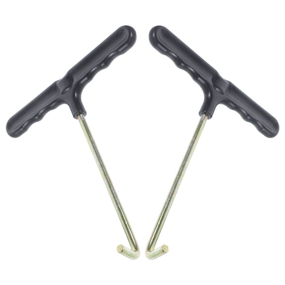 Baluue 2Pcs Trampoline Spring Tensioning Tool with Ergonomic Handle for Quick Repair Use