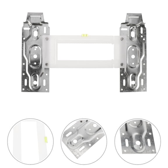 Baluue Window Ac Bracket, Telescopic, Plated Silver, Steady Support, Multiroom, 2Sets
