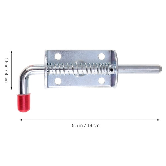 Baluue 2pcs DIY Airplane Boat Model Tailgate Latch Fastener Lock Stainless Steel Iron Spring Pin Latch Lock Assembly for Utility Trailer Gate