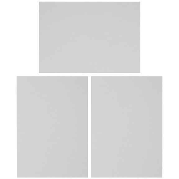 Baluue 3Pcs Sublimation Aluminum Blanks Silver Metal Board Sturdy Creative Party Decor Material