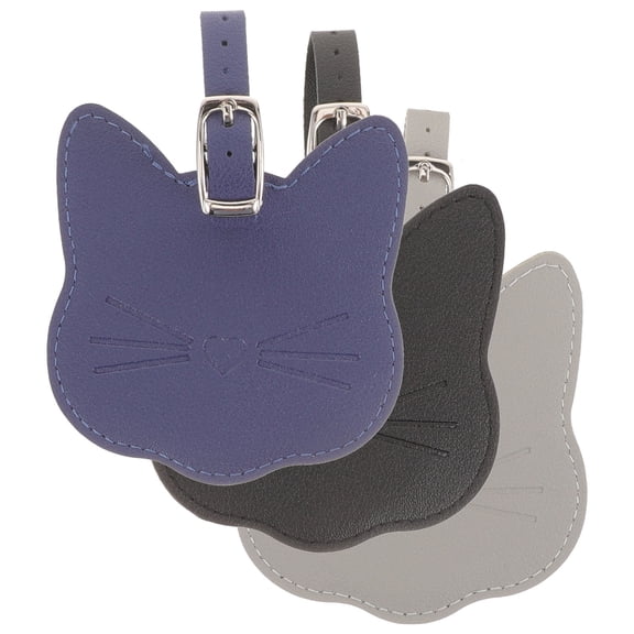 Baluue Luggage Tags Set of 3 Identifier Tags for Suitcases, Backpacks, and