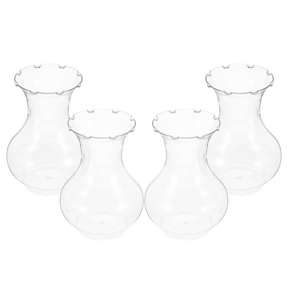 Baluue 4 Pack of Plastic Hydrangea Propagation Containers Flower Vases for Wedding and Home Decor