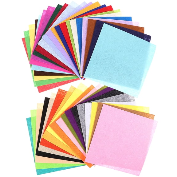 Baluue Craft Felt Sheets Diy Fabric Pieces Assorted Color Non-Woven Fabrics 40Sheets