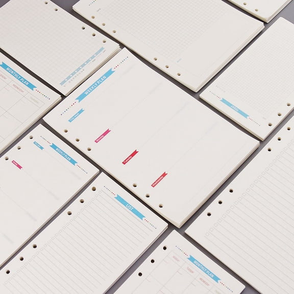 Baluue 40 Sheets Lined Refill Paper For Students Journal White Paper