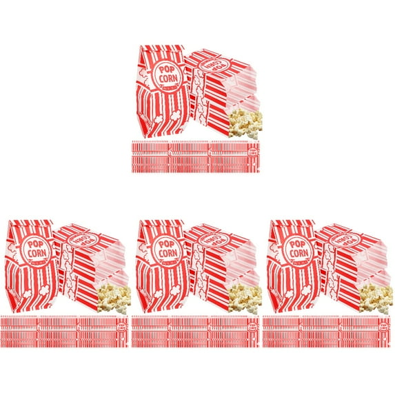 Baluue 400 Pcs Popcorn Bags Individual Servings Small Popcorn Bags Popcorn Containers For Party Events Movie Night