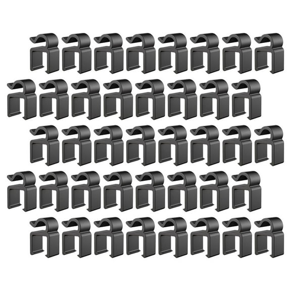 Baluue 40Pcs Durable Plastic Cable Holder for Mic Stand and Phone Bracket