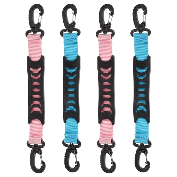 Baluue 4-Pack Adjustable Lightweight Hook Straps for Carrying Roller Skates and Snowboard Boots Comfortably
