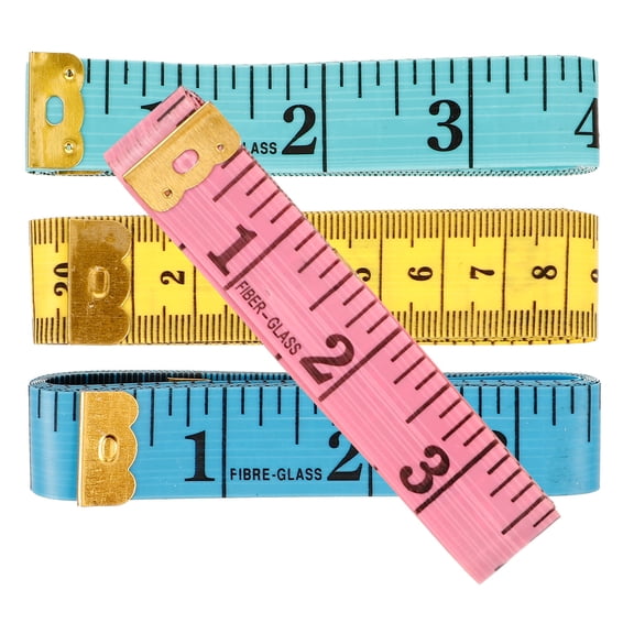 Baluue 4-Pack Professional Sewing Measuring Tape Set, Flexible PVC, Wear-Resistant, Multipurpose Tailoring and Craft Tool