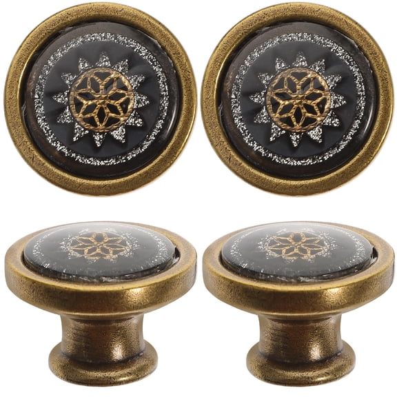 Baluue cupboard handles Cabinet Knobs Zinc Alloy 4Pcs