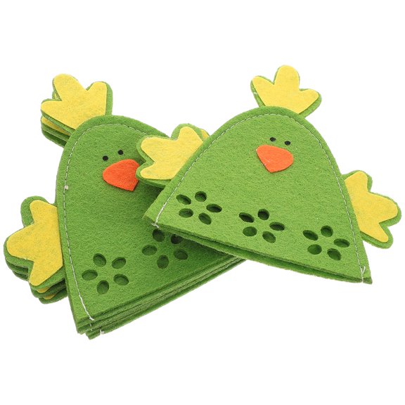 Baluue Reusable Bags Easter Egg Containers Cloth Decorative Holiday Decorations 4pcs