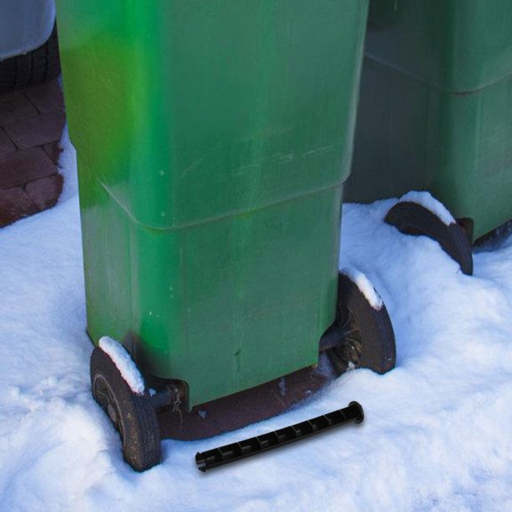 Baluue 4pcs Garbage Can Accessories Trash Can Lock Black Plastic Prevent Loosening Sanitation General Users