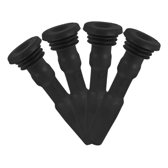 Baluue 4pcs Ignition Coil Rubber Boot for Car Engine Components Black Wear Protection