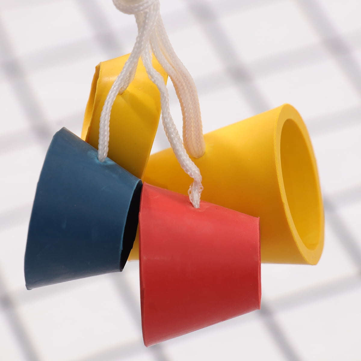 Baluue 4pcs Jumbo Rubber Winter Tees with Different Heights for Frosty