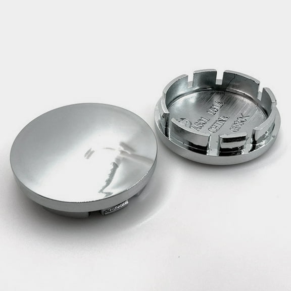 Baluue 4pcs Wheel Rims Hub Protectors Silver ABS Plastic Decorative Touch Daily Use