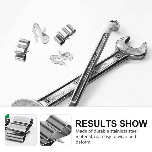 Baluue 50pcs Trailer Wire Clips for Frame Cable Management, Heavy Duty Cable Clips for Trailer Wiring