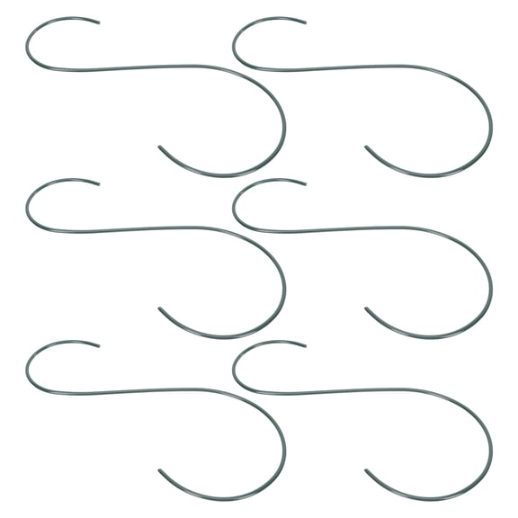 Baluue 6Pcs Birds Feeding Tool Hanging Hooks Green Iron For Outdoor Use