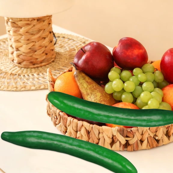 Baluue Set of 6 Realistic Artificial Foam Cucumbers for Home Decoration, Kitchen Display, Dining Room, Vegetable Model Props