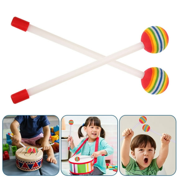 Baluue 6Pcs Percussion Drum Tool Lightweight Mallets For Kids Drum Stick