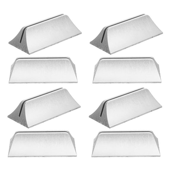 Baluue 8Pcs Plated Silver Privacy Panel Bracket Holder for Home Office Desk Divider Screen