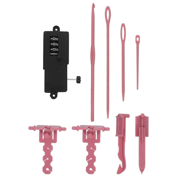 Baluue 9Pcs Circular Knitting Machine Kit with Yarn Winder and Crochet Hooks for Easy Weaving Projects