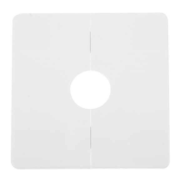Baluue Easy Install PVC Escutcheon Plate Cover for Pipe and Wall Hole Decoration