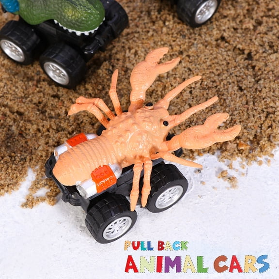 Baluue Toy Trucks ABS PE Steel 6Pcs 2.0x1.9x1.7in