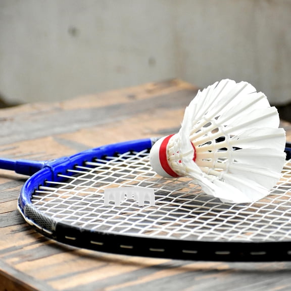 Baluue White Badminton Racket String Protector with Load Reducer for Improved Comfort and Enhanced Playing Performance