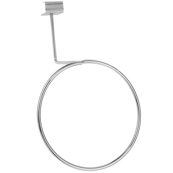 Baluue Wall Mounted Silver Bird Feeder Holder Rack for Planters and Bird Baths