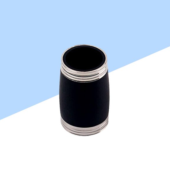 Baluue Black Metal Two-Section Clarinet Tube for Woodwind Instruments with Improved Intonation and Sound Quality
