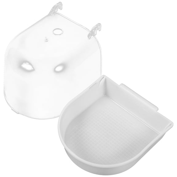 Baluue Parrot Bird Bath White 1Pcs