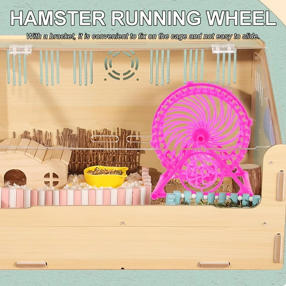 Baluue Plastic Hamster Wheel with Anti Foot Stuck Design for Gerbils and Hedgehogs