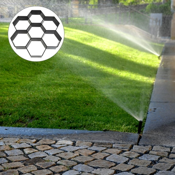 Baluue Plastic Cement Mold for DIY Garden Pavement and Stepping Stones