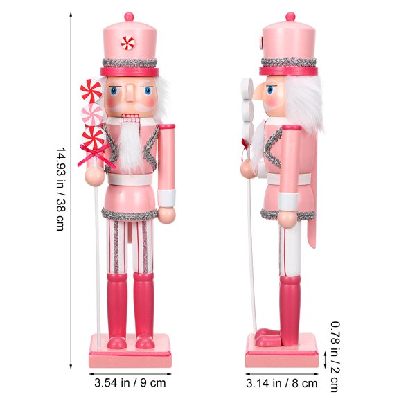 Baluue Multi Color Christmas Nutcracker Figure Wood Decoration
