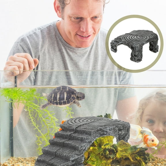 Baluue Crawling Platform for Turtles Resin Assorted Color 1Pack
