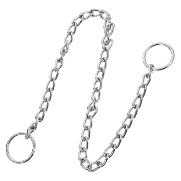 Baluue Chain Collar Silver Chrome Dog Choker 1Pcs