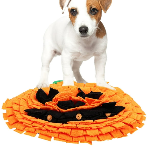 Baluue Snuffle Mat Dog Pumpkin Pet Sniffing Pad Assorted Color 1Pack