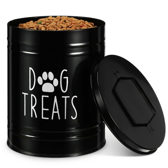 Baluue Airtight Metal Dog Food Storage Bin with Lid for Fresh Treats and Snacks